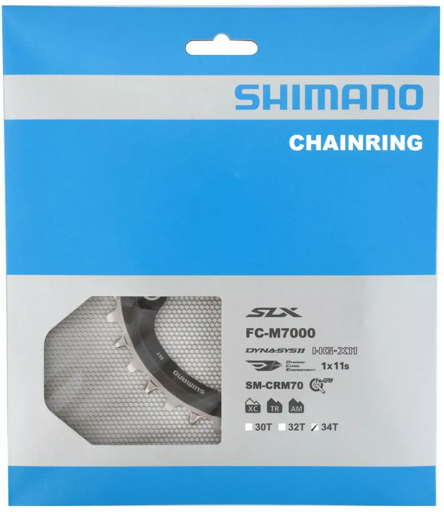 Shimano Plato SLX SM-CRM70 De 11 Velocidades Para FC-M7000 34 Dientes 11 Velocidades | Bike-Discount 6 Shimano Plato SLX SM-CRM70 De 11 Velocidades Para FC-M7000 34 Dientes 11 Velocidades | Bike-Discount - Imagen 4