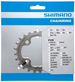 Shimano Plato XT Para FC-M780 24 Dientes (AE) 10 Velocidades | Bike-Discount