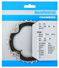 Shimano Plato DEORE Para FC-M6000-3 40/30/22 Dientes 10 Velocidades | Bike-Discount -Shimano Tienda de ventas DEORE FC M6000 3 30T 1280x1280