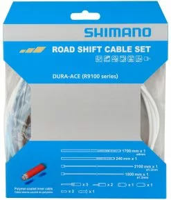 Shimano OT-SP41+OT-RS900 Juego De Cables De Cambio De Polímero Para R9100/R8000 Kits Cables Para Cambio | Bike-Discount -Shimano Tienda de ventas OT SP41 OT RS900 Polymer Schaltzugset weiss c 1280x1280