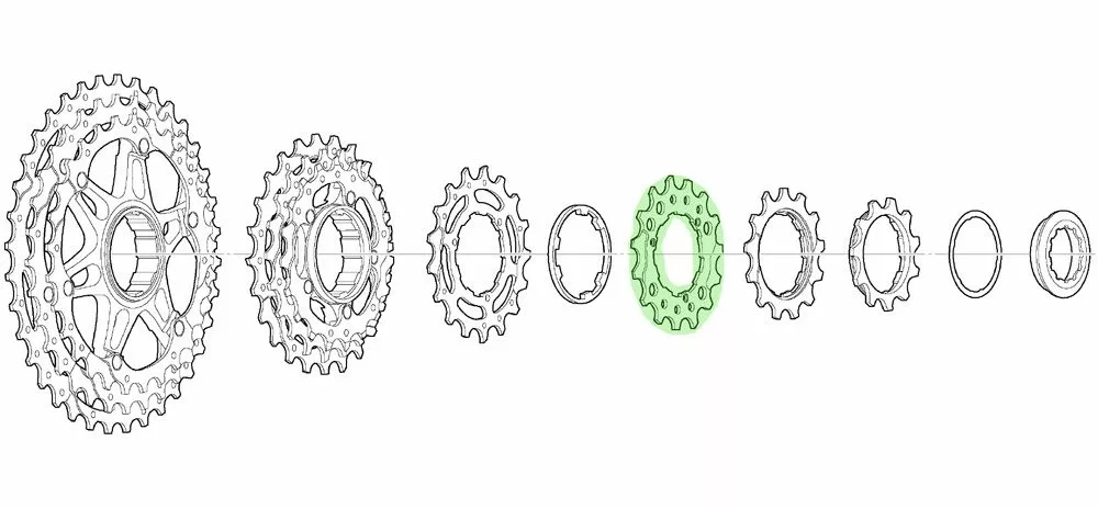 Shimano Piñón De 15 Dientes Para CS-M771-10 BJ/BK Piñón 10 Velocidades | Bike-Discount 4 Shimano Piñón De 15 Dientes Para CS-M771-10 BJ/BK Piñón 10 Velocidades | Bike-Discount - Imagen 2