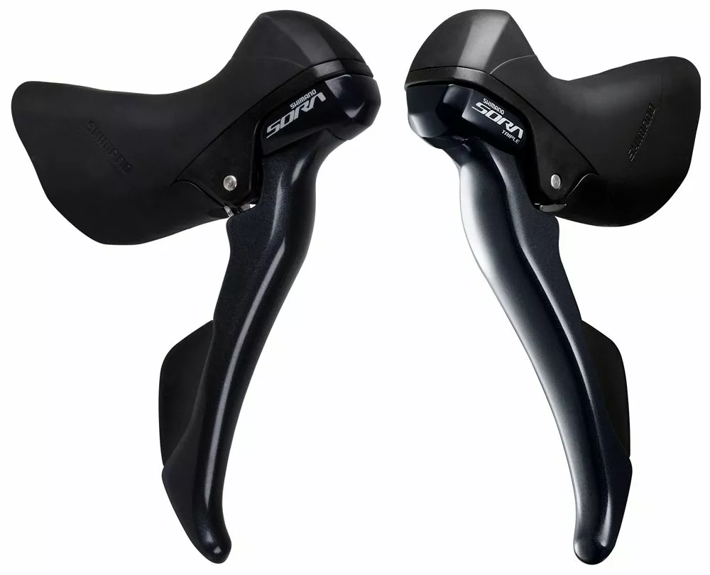 Shimano SORA ST-R3000 Juego De Control Dual STI De 3x9 Velocidades Palanca De Cambio 3 X 9 Velocidades | Bike-Discount 3 Shimano SORA ST-R3000 Juego De Control Dual STI De 3x9 Velocidades Palanca De Cambio 3 X 9 Velocidades | Bike-Discount