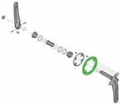 Shimano DEORE FC-M4100-2/M4100-B2 2x10 Velocidades Plato 10 Velocidades | Bike-Discount -Shimano Tienda de ventas Shimano DEORE FC M4100 2 M4100 B2 2x10 fach Kettenblatt Y0LE98010 b 1280x1280