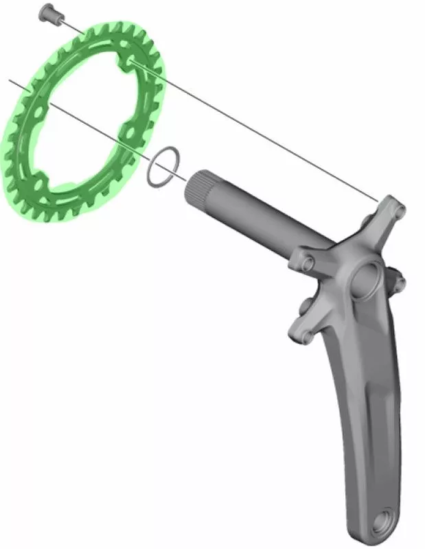 Shimano Plato DEORE FC-M5100 10/11 Velocidades 11 Velocidades | Bike-Discount 7 Shimano Plato DEORE FC-M5100 10/11 Velocidades 11 Velocidades | Bike-Discount - Imagen 5