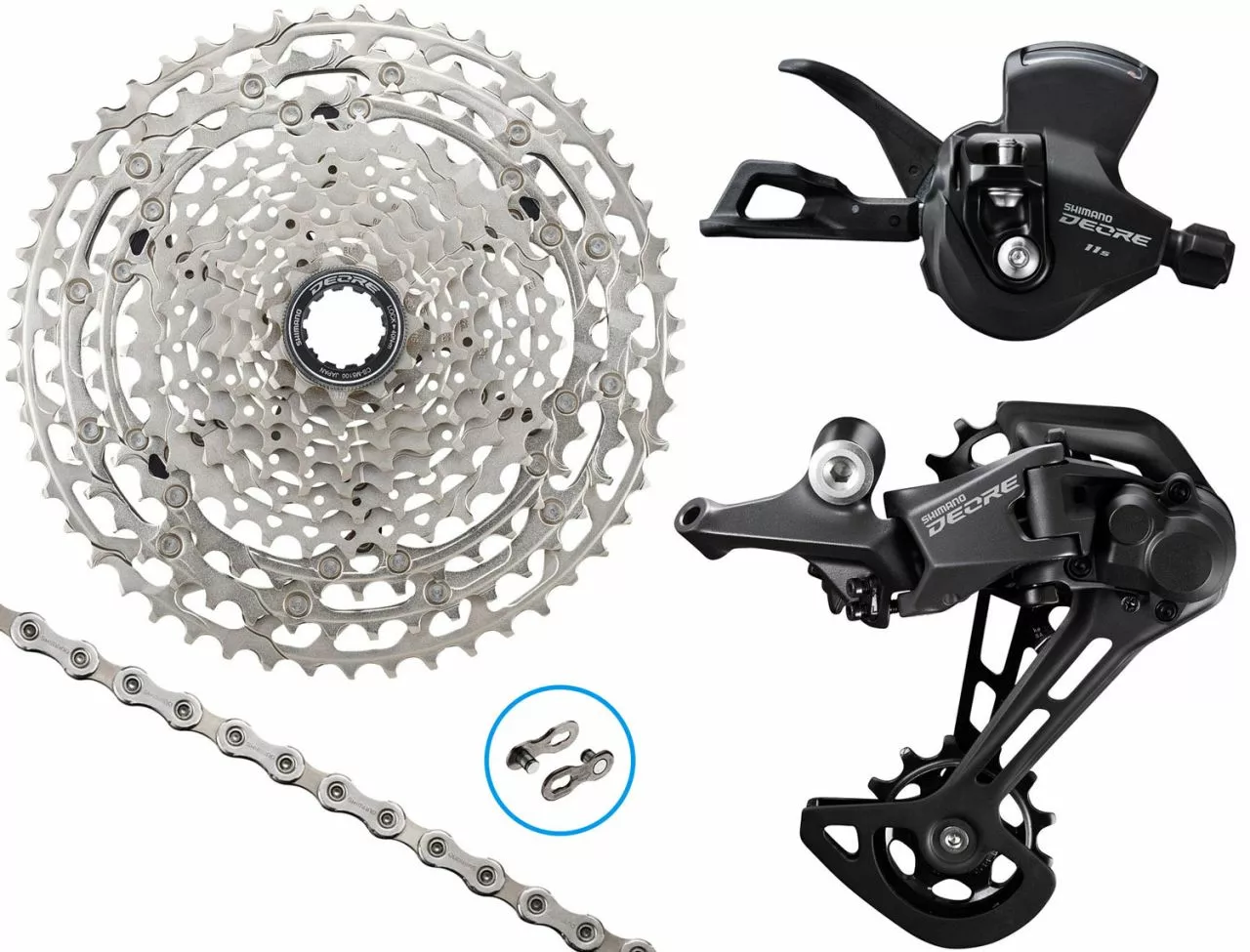 Shimano DEORE M5100 1x11-velocidad Kit De Actualización 11-51 I-Spec EV MTB Grupos | Bike-Discount 3 Shimano DEORE M5100 1x11-velocidad Kit De Actualización 11-51 I-Spec EV MTB Grupos | Bike-Discount