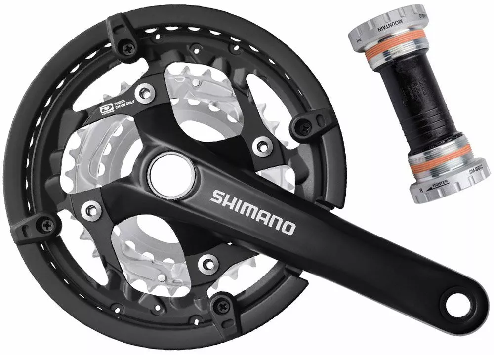 Shimano FC-T551 3x10-velocidad Bielas 44/32/24 Platos Y Bielas Con Protector De Cadena | Bike-Discount 3 Shimano FC-T551 3x10-velocidad Bielas 44/32/24 Platos Y Bielas Con Protector De Cadena | Bike-Discount