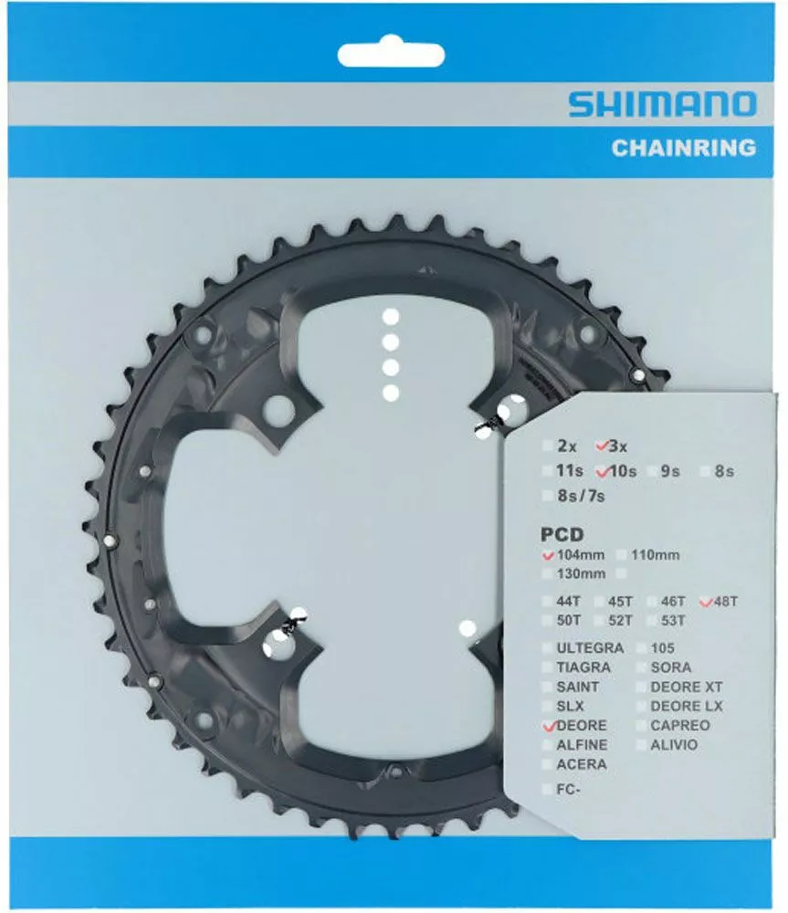 Shimano FC-T6010 Plato 48T Para Protector De Cadena 10 Velocidades | Bike-Discount 5 Shimano FC-T6010 Plato 48T Para Protector De Cadena 10 Velocidades | Bike-Discount - Imagen 3