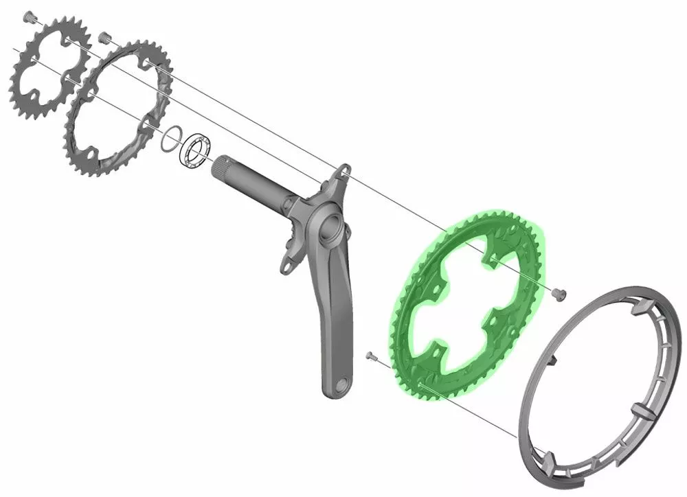 Shimano FC-T6010 Plato 48T Para Protector De Cadena 10 Velocidades | Bike-Discount 6 Shimano FC-T6010 Plato 48T Para Protector De Cadena 10 Velocidades | Bike-Discount - Imagen 4