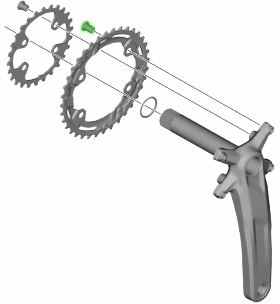 Shimano Tornillos De Plato Para FC-M5100-2/M4100-2 (4 Piezas) Tornillos Para Platos | Bike-Discount 4 Shimano Tornillos De Plato Para FC-M5100-2/M4100-2 (4 Piezas) Tornillos Para Platos | Bike-Discount - Imagen 2