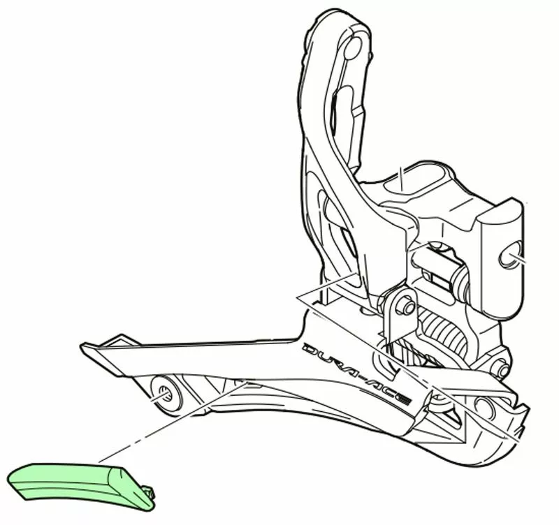 Shimano Placa De Protección Para Desviador FD-9000 Desviadore Delantero Accesorios | Bike-Discount 5 Shimano Placa De Protección Para Desviador FD-9000 Desviadore Delantero Accesorios | Bike-Discount - Imagen 3