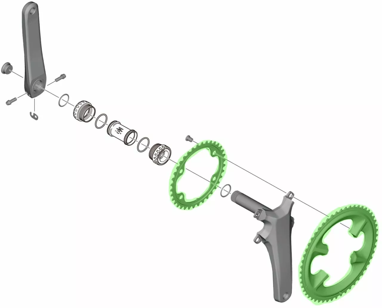 Shimano Plato ULTEGRA Para FC-R8100 50/34 Dientes Plato 12 Velocidades | Bike-Discount 6 Shimano Plato ULTEGRA Para FC-R8100 50/34 Dientes Plato 12 Velocidades | Bike-Discount - Imagen 4