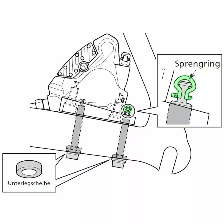 Shimano Anillo De Retención Pasador De Retención Para Flat-Mount Disc Brake Accesorios | Bike-Discount 4 Shimano Anillo De Retención Pasador De Retención Para Flat-Mount Disc Brake Accesorios | Bike-Discount - Imagen 2