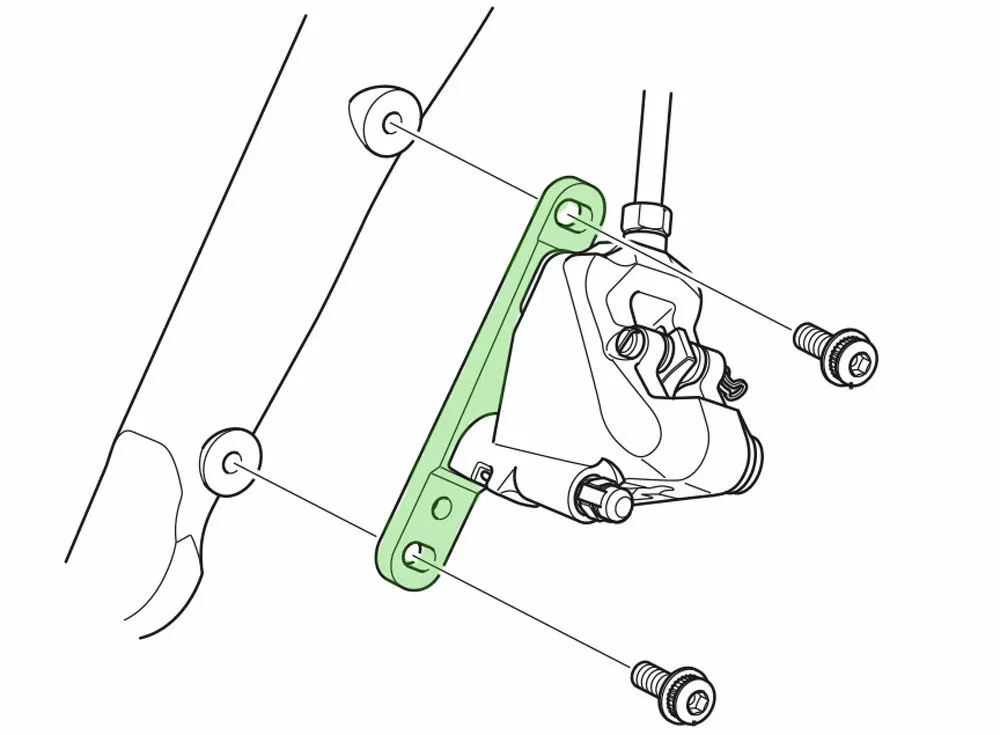 Shimano Adaptador De Montaje Plano Para Rotor Delantero De 140/160mm Disco Adaptadores | Bike-Discount 5 Shimano Adaptador De Montaje Plano Para Rotor Delantero De 140/160mm Disco Adaptadores | Bike-Discount - Imagen 3