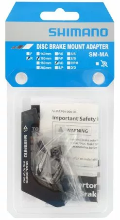 Shimano SM-MA-R160P/D Adaptador Post-Mount A Flat-Mount Para Rotor Trasero De 160mm Disco Adaptadores | Bike-Discount -Shimano Tienda de ventas Shimano Adapter Postmount HR auf Flat Mount 160mm SM MA R160PDH ISMMAR160PDH b 1280x1280