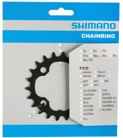 Shimano Plato ALIVIO De 9 Velocidades Para FC-M4000/M4050 9 Velocidades | Bike-Discount -Shimano Tienda de ventas Shimano Alivio 9 fach Kettenblatt FC M4000 M4050 20048354 c 1280x1280