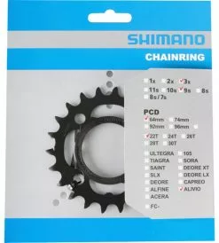 Shimano Plato ALIVIO De 9 Velocidades Para FC-M4000/M4050 9 Velocidades | Bike-Discount -Shimano Tienda de ventas Shimano Alivio 9 fach Kettenblatt FC M4000 M4050 20048354 d 1280x1280