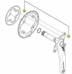 Shimano Tornillos De Plato Para FC-M785 Tornillos Para Platos | Bike-Discount -Shimano Tienda de ventas Shimano Kettenblattschrauben FC M785 aussen Y1ML98010 c 1280x1280