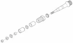 Shimano Eje De Pedal Completo Para XTR PD-M9000/9020 Izquierda Pedales - Accesorios | Bike-Discount -Shimano Tienda de ventas Shimano Pedalachse komplett fur XTR PD M9000 9020 links Y46X98020 c 1280x1280