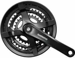 Shimano TOURNEY FC-TY501 Manivela Cuadrada De 6/7/8 Velocidades 48/38/28 Bielas 2/3 X 8-velocidades | Bike-Discount