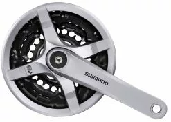 Shimano TOURNEY FC-TY501 Manivela Cuadrada De 6/7/8 Velocidades 42/34/24 Bielas 2/3 X 8-velocidades | Bike-Discount