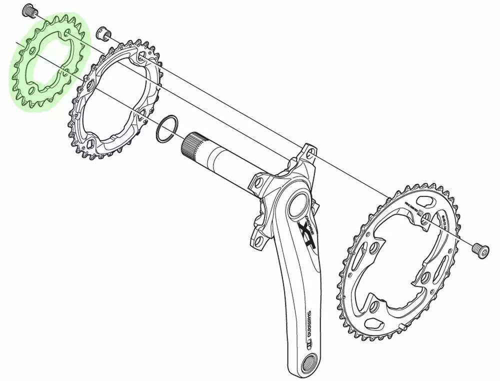 Shimano Plato XT Para FC-M780 24 Dientes (AE) 10 Velocidades | Bike-Discount 4 Shimano Plato XT Para FC-M780 24 Dientes (AE) 10 Velocidades | Bike-Discount - Imagen 2